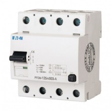 Диференційне реле 4п 125A PFDM-125/4/03 300mA EATON