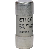 Запобіжник CH22x58 gG 100A 500V ETI (Кратно 10шт.)