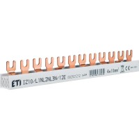 Шина живлення IZ 10/L1NL2NL3N/12E (10мм2, 3P+N, 0.22м, Fork, 12mod.) ETI
