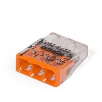 Колодка клемна COMPACT для розпод. коробки 3х2,5мм2 без пасти (100шт.) WAGO