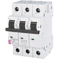 Автоматичний вимикач ETIMAT 10 3p C 63А (6 kA) ETI