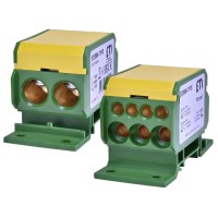 Блок розподільчий EDBM-7/PE (192А, 1500V AC/DC, OUT: 1x4-70; 3x2,5-25; 4x2,5-16) ETI