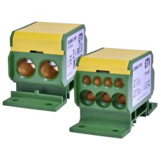 Блок розподільчий EDBM-7/PE (192А, 1500V AC/DC, OUT: 1x4-70; 3x2,5-25; 4x2,5-16) ETI