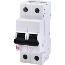 Автоматичний вимикач ETIMAT S4 2p C 6A (4,5 kA) ETI