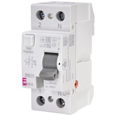 Диференційне реле 2р EFI6-P2 40/0,03 тип A (6kA) ETI