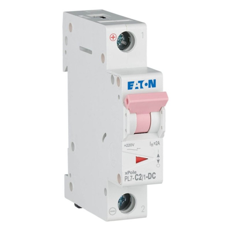 Автоматичний вимикач 1п 2A PL7-C2/1-DC 10kA EATON