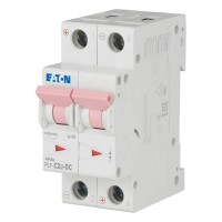Автоматичний вимикач 2п 2A PL7-C2/2-DC 10kA EATON