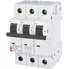 Автоматичний вимикач ETIMAT 10 3p C 32А (10 kA) ETI