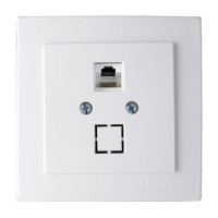 Розетка комп'ютерна NILSON RJ45 cat5 Touran білий