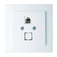 Розетка телефонна NILSON RJ11 Touran білий