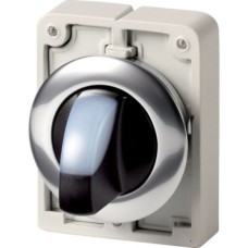 Головка перемикача 2 позиційна з фіксацією M30C-FWRLV-W білий EATON