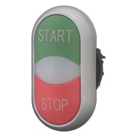 Кнопка подвійна M22-DDL-GR-GB1/GB0 EATON
