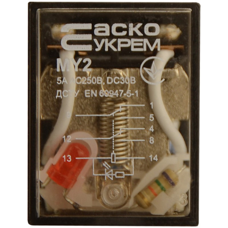 Реле проміжне MY2 (AC 220V) АСКО