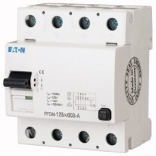 Диференційне реле 4п 125A PFDM-125/4/01-A 100mA EATON