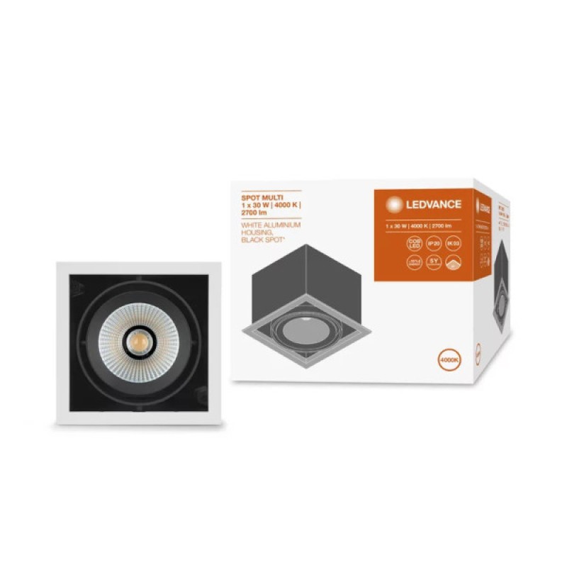 Світильник LED SP MULTI 1x30W/4000K FL WT/BK 230V IP20 Ledvance