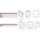 Розетка вбудована (силовий роз'єм) EE-3253 IP54 (32A, 400V, 3P+N+PE) ETI