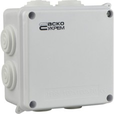 Коробка розподільча (100х100х70мм) TY-RA IP65 АСКО