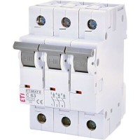 Автоматичний вимикач ETIMAT 6 3p C 63А (6 kA) ETI