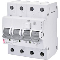 Диференційний автоматичний вимикач KZS-4M 3p+N C 32/0,03 тип AC (6kA) ETI