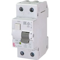 Диференційний автоматичний вимикач KZS-2M C 25/0,03 тип AC (10kA) ETI