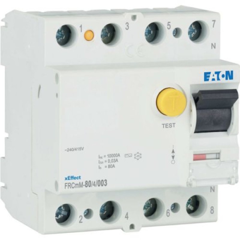 Диференційне реле 4п 80A FRCMM-80/4/003 30mA EATON