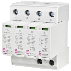 Обмежувач перенапруги ETITEC ML T123 300/12,5 (4+0, 4p, TNC-S) ETI