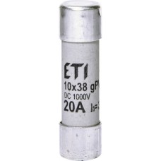 Запобіжник CH 10x38 gPV 20A 1000V (30kA) ETI