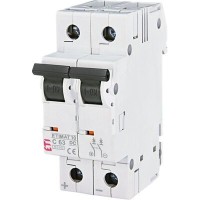 Автоматичний вимикач ETIMAT 10 DC 2p C 63A (6 kA) ETI