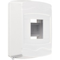 Бокс зовнішній на 4 модуля UBox пластик без кришки IP40 АСКО