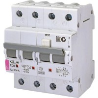 Диференційний автоматичний вимикач KZS-4M 3p+N C 20/0,03 тип AC (6kA) ETI