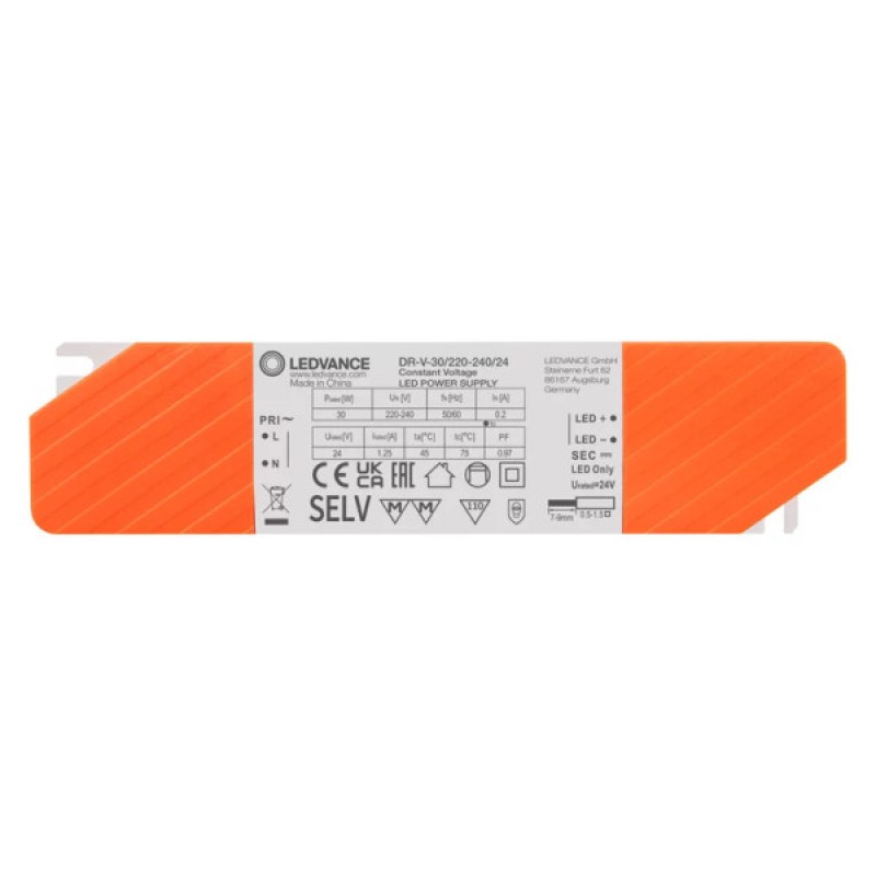 Блок живлення 24V 30W Ledvance DR-V-30/220-240/24 20X1 IP20