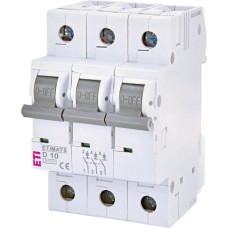 Автоматичний вимикач ETIMAT 6 3p D 10A (6kA) ETI
