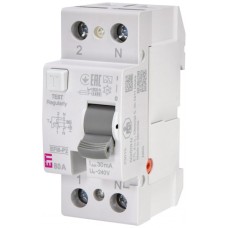Диференційне реле 2р EFI6-P2 80/0,03 тип A (6kA) ETI