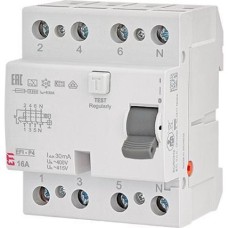 Диференційне реле 4р EFI6-P4 63/0,03 тип A (6kA) ETI