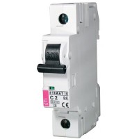 Автоматичний вимикач ETIMAT 10 DC 1p C 2A (6 kA) ETI
