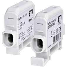 Ввідна силова клема EDBJ-1x35-1x35 (125A, 1000V AC/1500V DC, IN: 1x35, OUT: 1x35, сіра) ETI