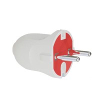 Вилка євро Neomax біла NX1002 (50)