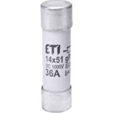 Запобіжник CH 14x51 gPV 36A 1000V (10kA) ETI