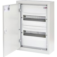 Щит металевий WRP12-2 (2х12 мод., 24мод., пластик. фальш-панель, IP30, зовнішн. вик.) ETI