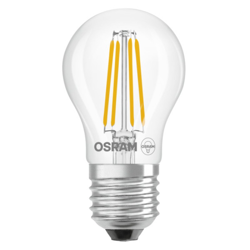 Лампа LED Osram CL P 3.4W/827 230V FIL E27 6X1