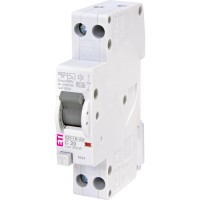 Диференційний автоматичний вимикач KZS-1M UNI C 20/0,03 тип AC (6kA) (універс. підключення) ETI