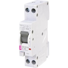 Диференційний автоматичний вимикач KZS-1M UNI C 20/0,03 тип AC (6kA) (універс. підключення) ETI