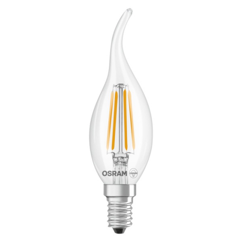 Лампа LED OSRAM CL BA 3.4W/827 230V FIL E14 6X1 40