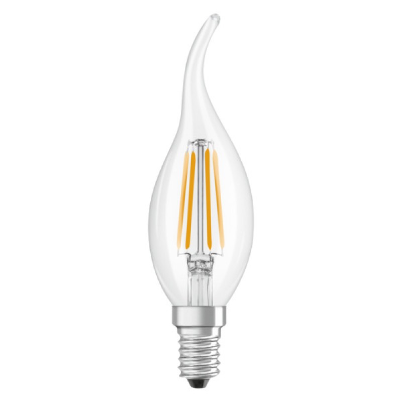 Лампа LED OSRAM CL BA 3.4W/827 230V FIL E14 6X1 40
