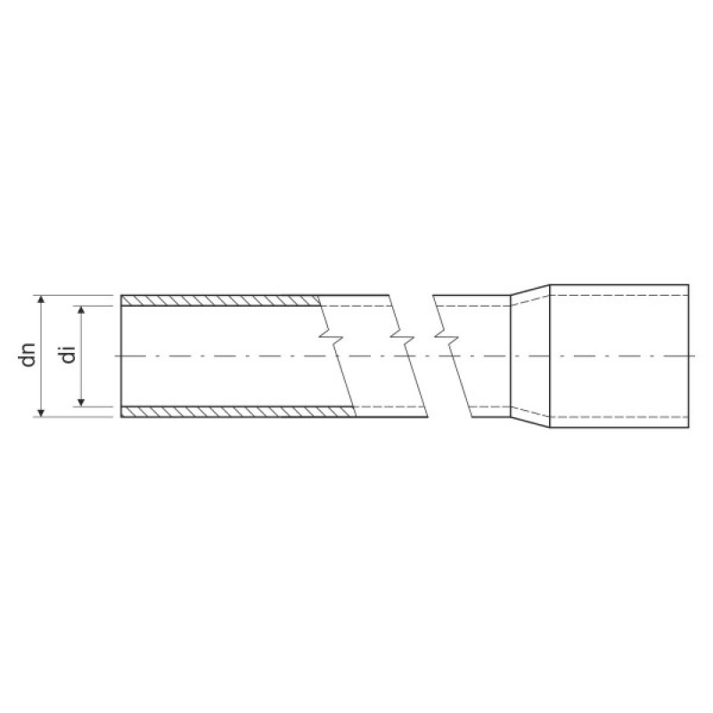 Труба жорстка ПВХ d32mm 320N чорний Kopos UA