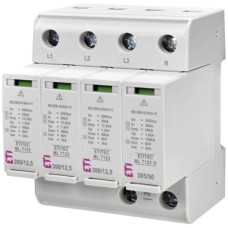 Обмежувач перенапруги ETITEC ML T123 300/12,5 (3+1, 4p, TT) ETI