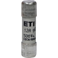 Запобіжник CH10x38 gG 12A 500V ETI (Кратно 10шт.)