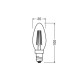 Лампа LED Osram CL B 3.4W/840 FIL E14 230V 40