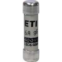 Запобіжник CH8x32 gG 6A 400V ETI (Кратно 10шт.)