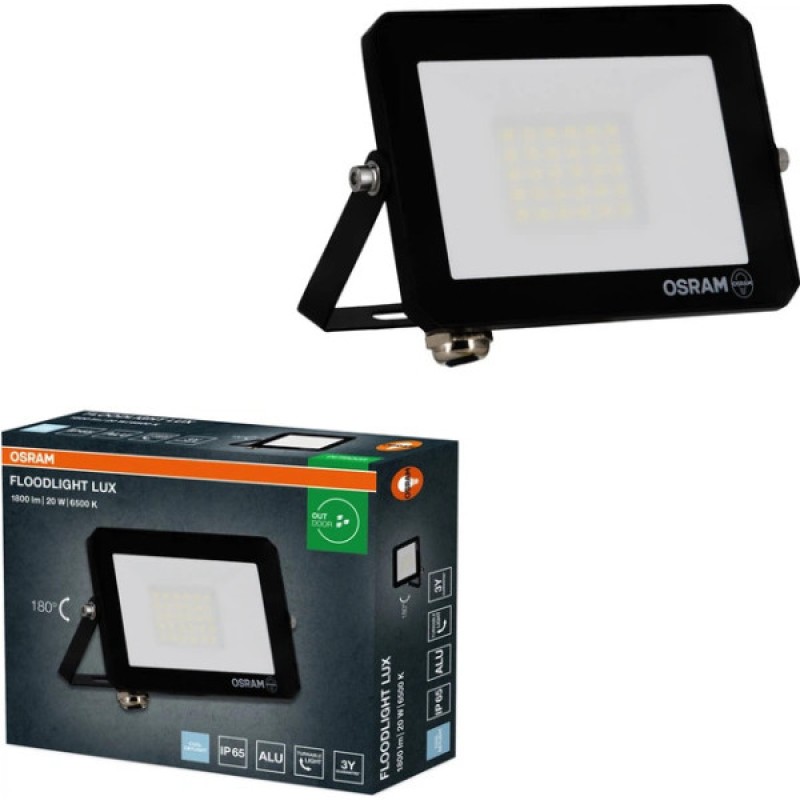 Прожектор LED FL LUX 20W 865 IP65 BK EUE OSRAM
